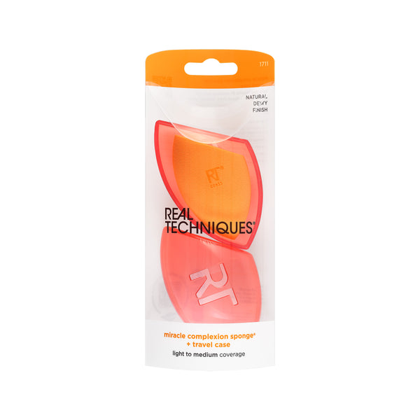 Real Techniques Miracle Complexion Sponge Makeup Blender + Travel Case