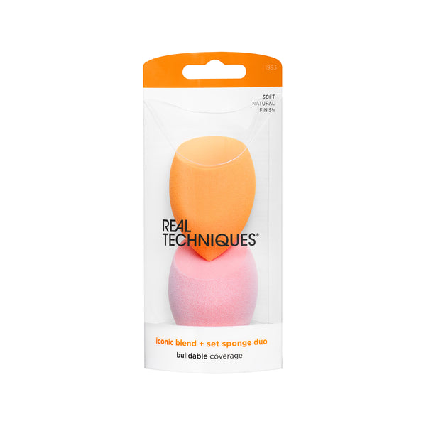 Real Techniques Iconic Blend + Set Makeup Sponge Duo