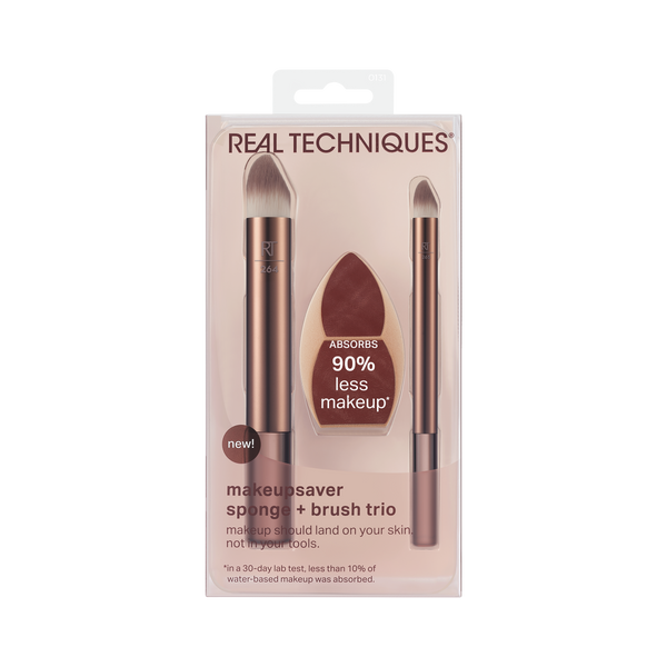 Real Techniques Makeupsaver Sponge + Brush Trio