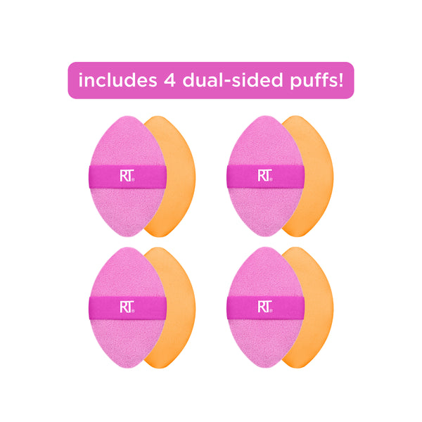 Real Techniques Miracle 2-In-1 Powder Puff 4 Pack