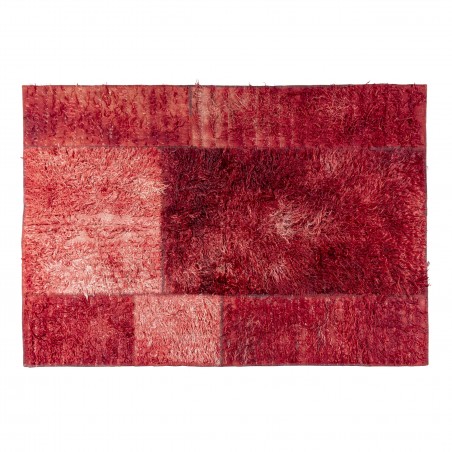 really nice things Alfombra Filikli 100% wool Red Patchwork