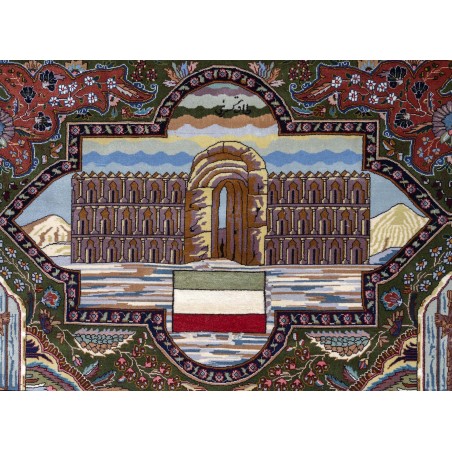 really nice things Alfombra Persa Tabriz 60 Raj Drawing Figure