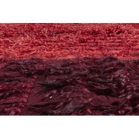 really nice things Alfombra Vintage Filikli 100% Lana Roja y Negra