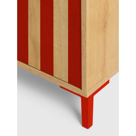 Really Nice Things Aparador Alva Kids Roble Red Stripes