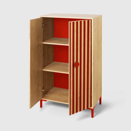 Really Nice Things Aparador Alva Kids Roble Red Stripes