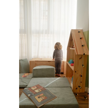 Really Nice Things Bloque Psicomotricidad Montessori HalfTriangle Aguamarina