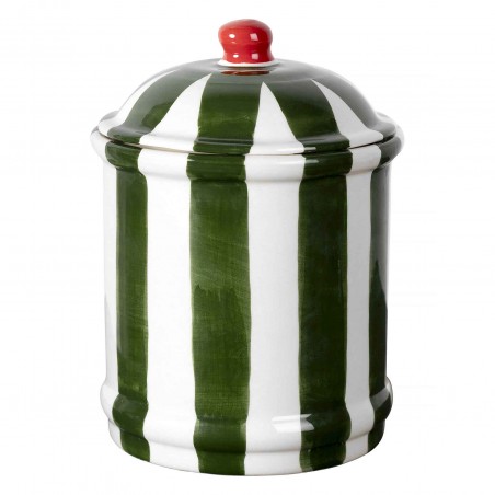 Really Nice Things "Bonnie" Green Ceramic Kitchen Canister
