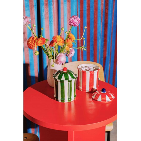 Really Nice Things "Bonnie" Green Ceramic Kitchen Canister