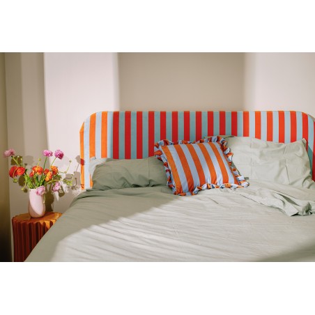 Really Nice Things Cabecero Eddie Tapizado Velvet (Stripes Copper Blue)