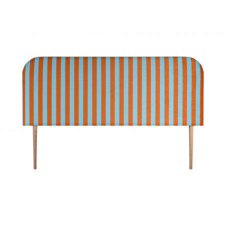 really nice things Cabecero Eddie Tapizado Velvet (Stripes Copper Blue)
