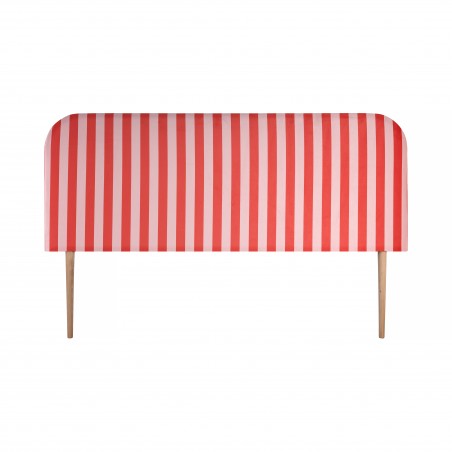 really nice things Cabecero Eddie Tapizado Velvet (Stripes Red Pink)