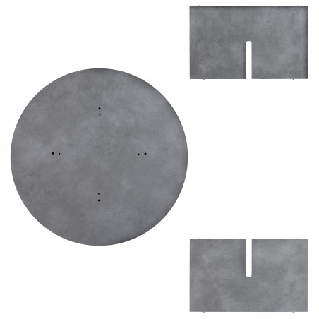 Really Nice Things Coffee Table Round Microcemento Pausa 80 Cm