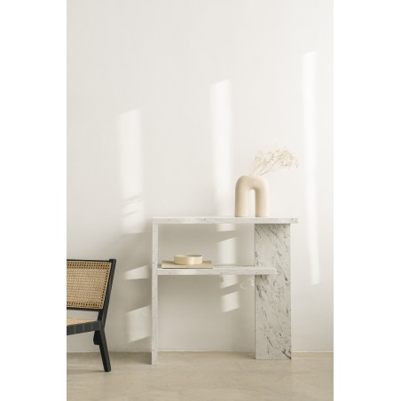 really nice things Dante Console White Marble Effect