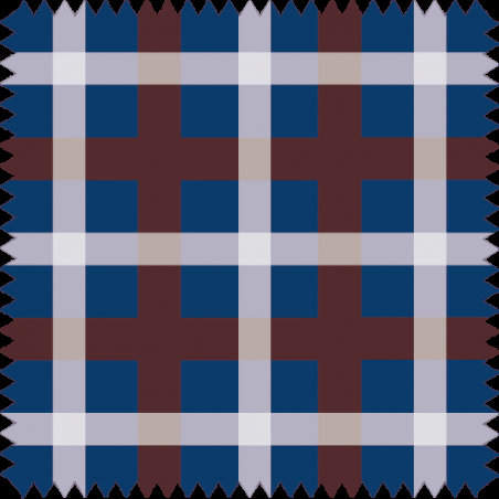 really nice things Fabric Velvet 70's Echo Grid Blue