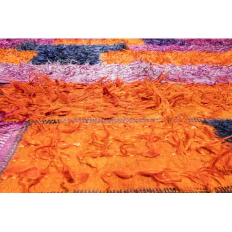 Really Nice Things Filikli Vintage Rug 100% Wool Purple Blue And Orange