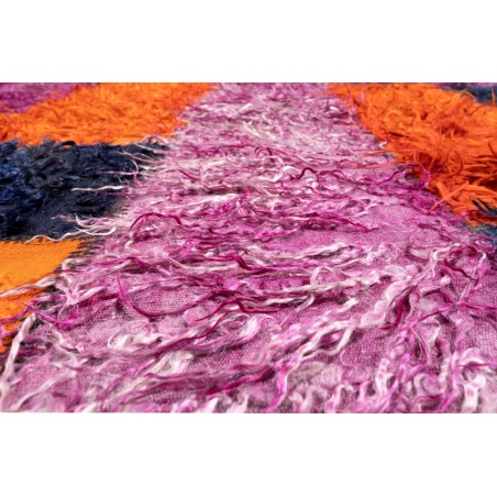 Really Nice Things Filikli Vintage Rug 100% Wool Purple Blue And Orange