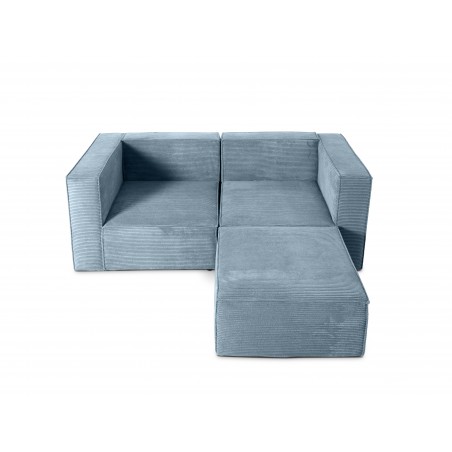 really nice things Harper 2 Seater Chaise Longue Sofa Blue