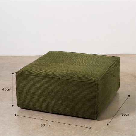 Really Nice Things Harper 2 Seater Sofa Chaiselongue Green