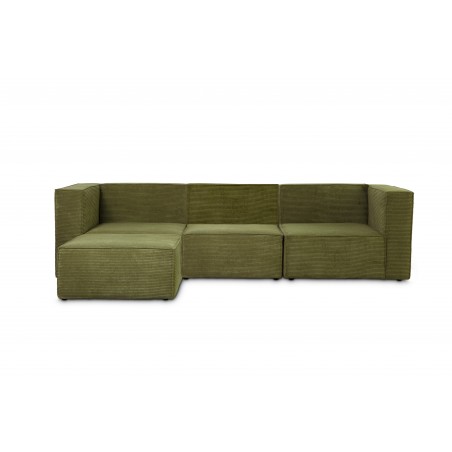 Really Nice Things Harper 3 Seater Sofa Chaiselongue Green