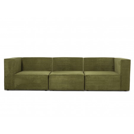 Really Nice Things Harper 3 Seater Sofa Chaiselongue Green