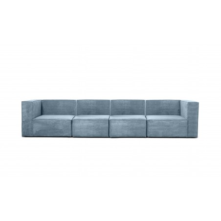 Really Nice Things Harper 4 Seater Chaise Longue Sofa Blue