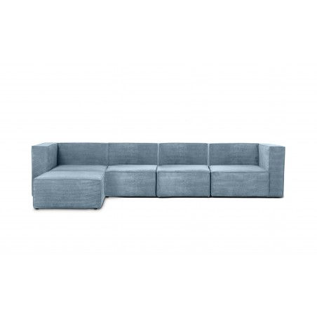 really nice things Harper 4 Seater Chaise Longue Sofa Blue