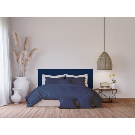 Really Nice Things Headgear Upholstered In Linen 150 Edmond Blue