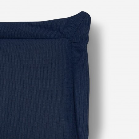 really nice things Headgear upholstered in linen 150 Edmond Blue