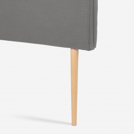 Really Nice Things Headgear Upholstered Linen 150 Edmond Grey