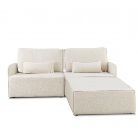 really nice things Lea Modular Sofa 2 Seater Chaiselongue Snow