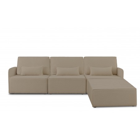 really nice things Lea Modular Sofa 3 Seater Chaiselongue Stone