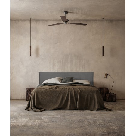 really nice things Linen upholstered headboard 135 Edmond Gray