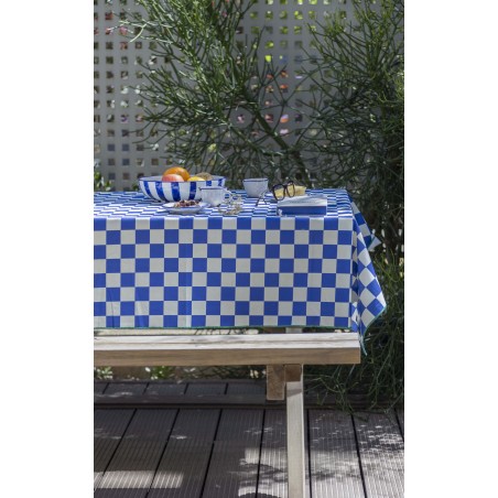 Really Nice Things Mantel 140x140 Marshall (Blue Squares)