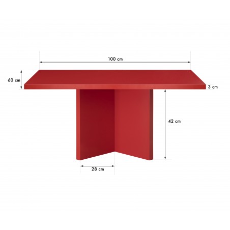 Really Nice Things Mesa Baja Rectangular Charla Flame
