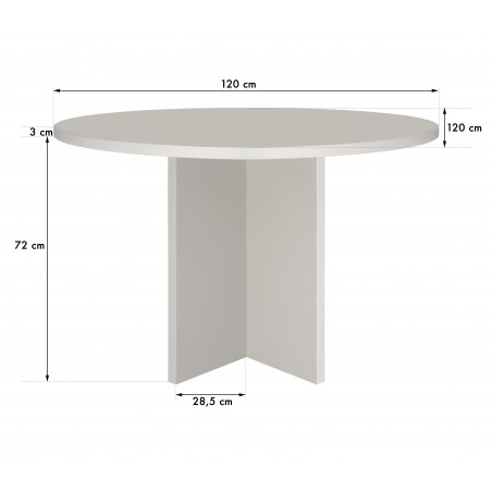 Really Nice Things Mesa Redonda Comedor Matilda Taupe