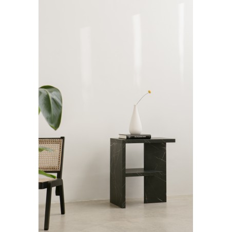 Really Nice Things Mesita Dante Efecto Mármol Marquina