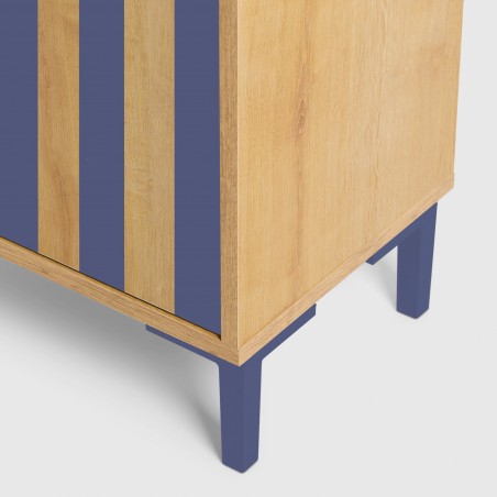 Really Nice Things Mesita William Kids Roble Pruss Stripes