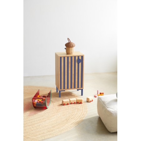 Really Nice Things Mesita William Kids Roble Pruss Stripes