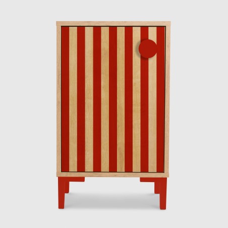 really nice things Mesita William Kids Roble Red Stripes