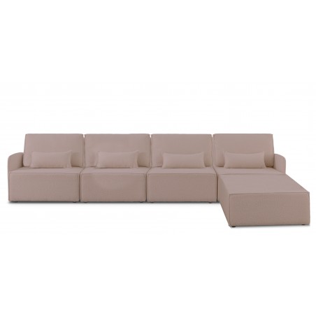 really nice things Modular sofa with 4 seats soft pink
