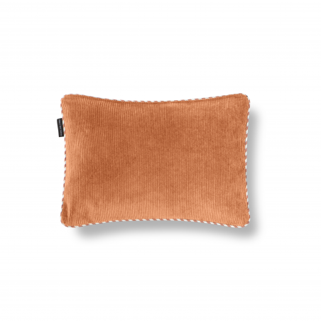 really nice things Orange-Navy corduroy cushion 50x35