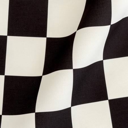 Really Nice Things Outdoor Fabric Checkerboard Black
