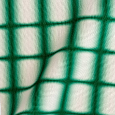 Really Nice Things Outdoor Fabric Gradient Grid Green
