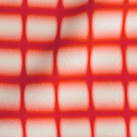 Really Nice Things Outdoor Fabric Gradient Grid Red