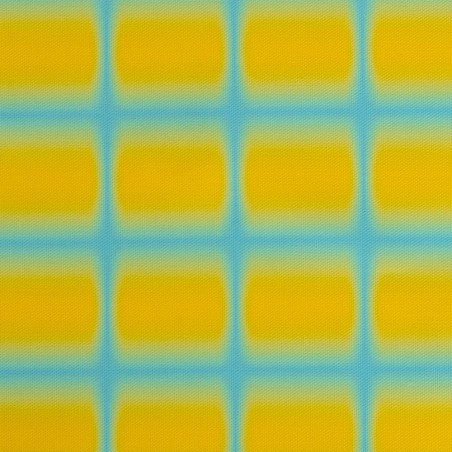 really nice things Outdoor Fabric Gradient Grid Yellow