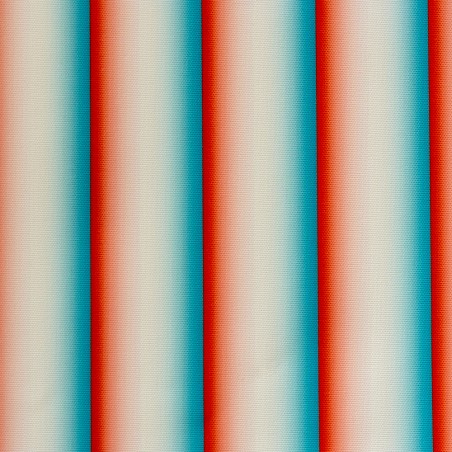 Really Nice Things Outdoor Fabric Gradient Stripes Blue Red