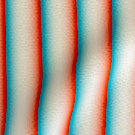 really nice things Outdoor Fabric Gradient Stripes Blue Red