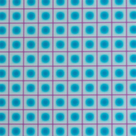 really nice things Outdoor Fabric Lunar Grid Blue Lilac