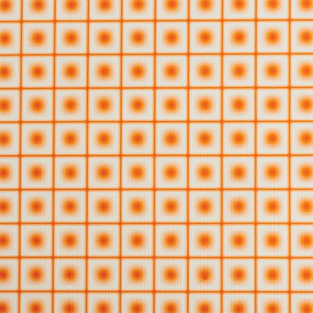 really nice things Outdoor Fabric Lunar Grid Orange