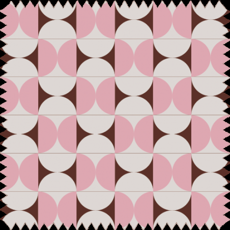 really nice things Printed Velvet 70's Funky Forms Fabric